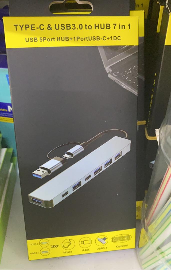 新款USB3.0+typec 1分7 USB HUB